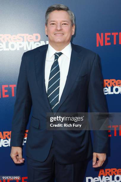Ted Sarandos attends the premiere of Netflix's 'Arrested Development' Season 5 at Netflix FYSee Theater on May 17, 2018 in Los Angeles, California.