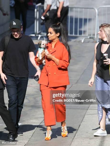 Lilly Singh is seen arriving at the 'Jimmy Kimmel Live' on May 17, 2018 in Los Angeles, California.