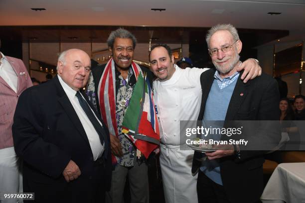 Boxing promoter Don King and chef Barry Dakake attend the From Dust To Gold preview party at the Palms Casino Resort on May 17, 2018 in Las Vegas,...