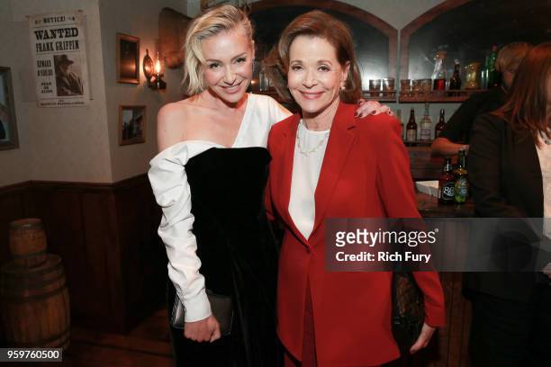 Portia de Rossi and Jessica Walter attend the after party for the premiere of Netflix's 'Arrested Development' Season 5 at Netflix FYSee Theater on...