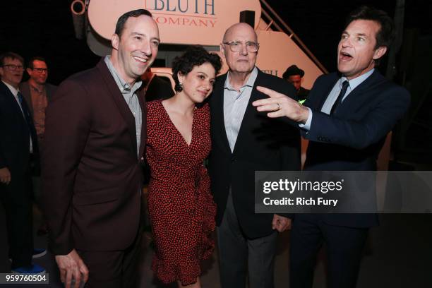 Tony Hale, Alia Shawkat, Jeffrey Tambor and Jason Bateman attend the after party for the premiere of Netflix's 'Arrested Development' Season 5 at...