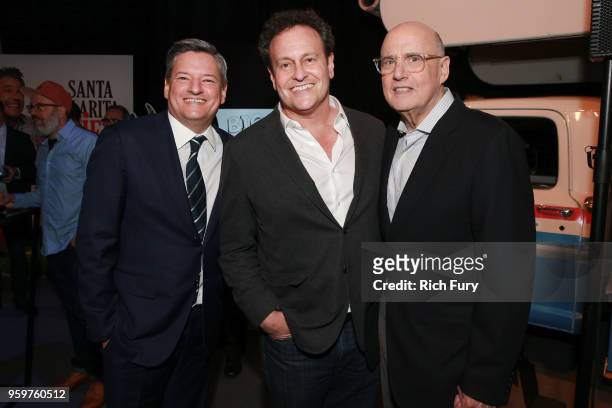 Ted Sarandos, Mitchell Hurwitz and Jeffrey Tambor attend after party for the premiere of Netflix's 'Arrested Development' Season 5 at Netflix FYSee...