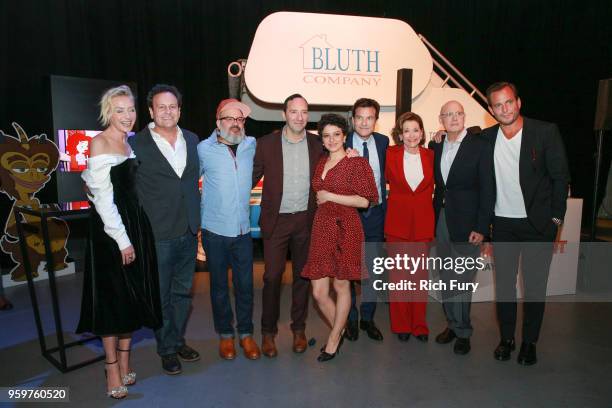 Portia de Rossi, Mitchell Hurwitz, David Cross, Tony Hale, Alia Shawkat, Jason Bateman, Jessica Walter Jeffrey Tambor and Will Arnett attend the...