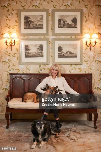 Broadcaster Selina Scott is photographed for the Daily Mail on December 20, 2017 near Malton, England.