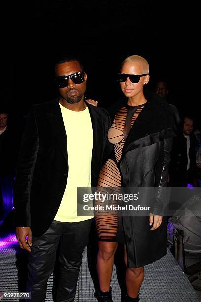 Kanye West, Amber Rose at The Louis Vuitton Fashion Show Autumn News  Photo - Getty Images