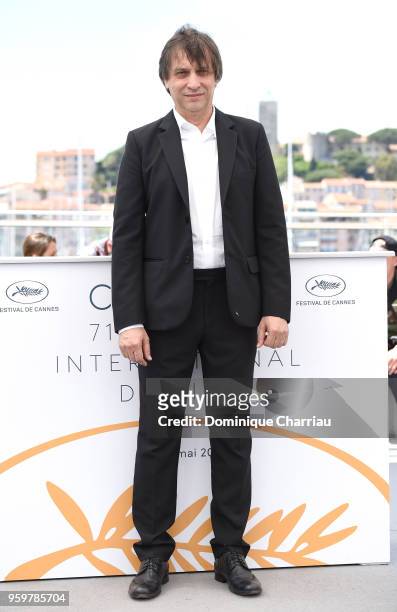 Director Sergei Dvortsevoy attends "Ayka " Photocall during the 71st annual Cannes Film Festival at Palais des Festivals on May 18, 2018 in Cannes,...