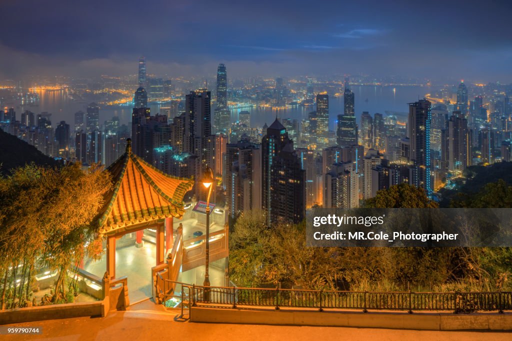 Hong Kong city skyline