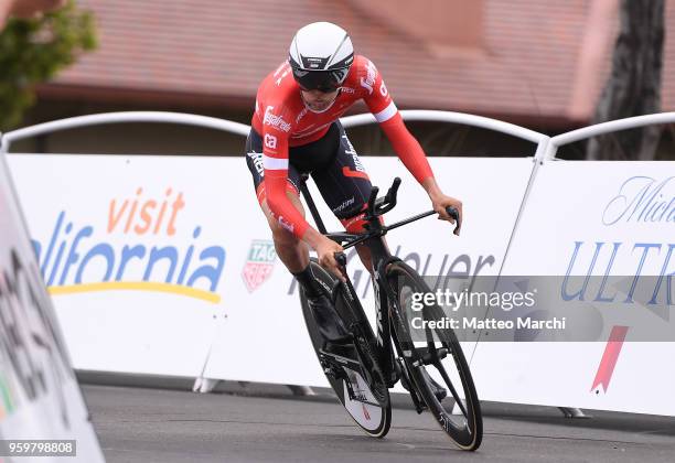 Peter Stetina of USA and Team Trek-Segafredo rides during stage four of the 13th Amgen Tour of California 2018 San Jose / Morgan Hill a 34.7 km...