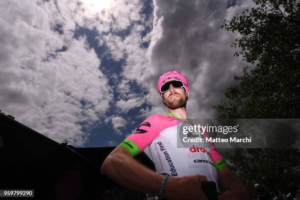 Taylor Phinney of USA and Team EF Education First-Drapac before stage four of the 13th Amgen Tour of California 2018 San Jose / Morgan Hill a 34.7 km...