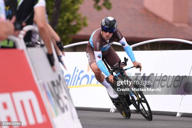 Silvan Dillier of Switzerland and Team AG2R La Mondiale rides during stage four of the 13th Amgen Tour of California 2018 San Jose / Morgan Hill a...