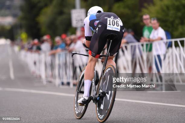 Jasper Philipsen of Belgium and Team Hagens merman Axeon rides during stage four of the 13th Amgen Tour of California 2018 San Jose / Morgan Hill a...