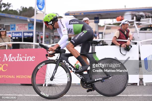 Lachlan Morton of Australia and Team Dimension Data rides during stage four of the 13th Amgen Tour of California 2018 San Jose / Morgan Hill a 34.7...