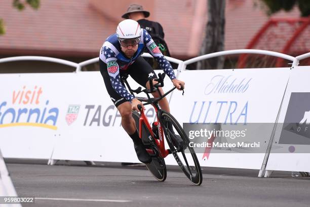Joseph Rosskopf of USA and Team BMC Racing Team rides during stage four of the 13th Amgen Tour of California 2018 San Jose / Morgan Hill a 34.7 km...