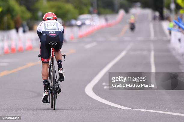 Anass Ait El Abdia of Morocco and Team UAE Team Emirates rides during stage four of the 13th Amgen Tour of California 2018 San Jose / Morgan Hill a...