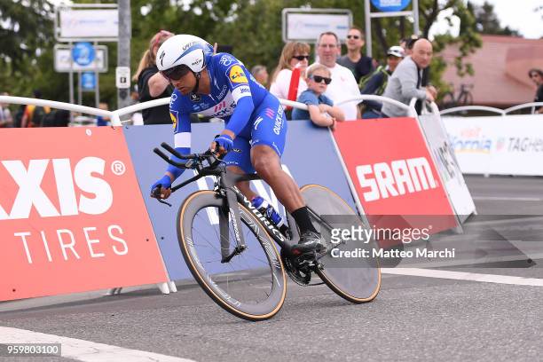 Jhonnatan Narvaez of Portugal and Team Quick-Step Floors rides during stage four of the 13th Amgen Tour of California 2018 San Jose / Morgan Hill a...