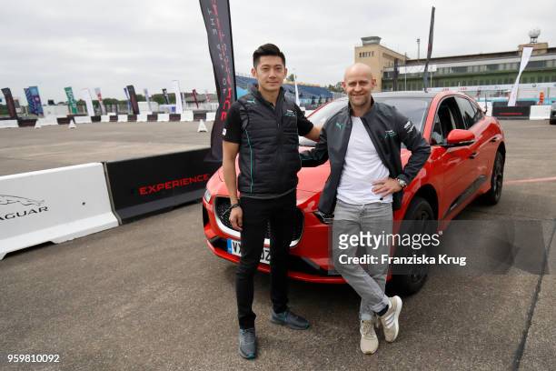 Ho-Pin Tung and Juergen Vogel during the Jaguar I-PACE Smartcone Challenge on the occasion of the Formular E weekend at Tempelhof Airport on May 18,...
