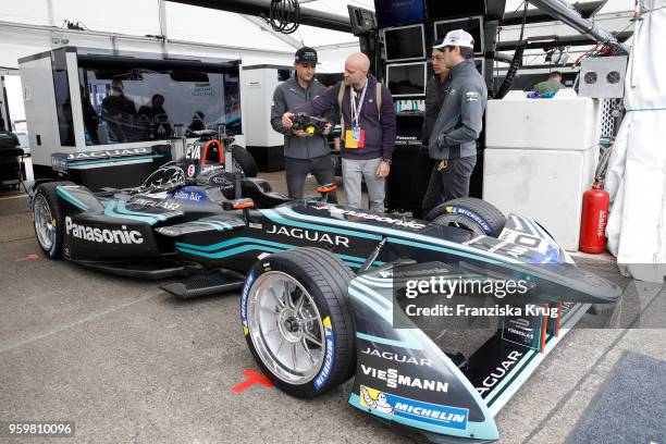 Mitch Evans, Juergen Vogel, Ho-Pin Tung and Nelson Piquet Jr. During the Jaguar I-PACE Smartcone Challenge on the occasion of the Formular E weekend...