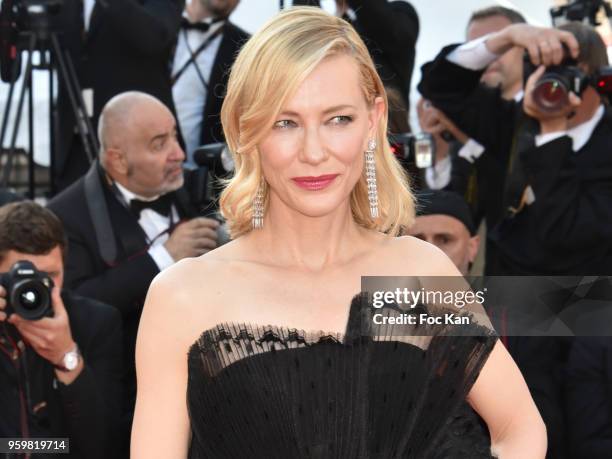 Cate Blanchett attends the screening of'Capharnaum' during the 71st annual Cannes Film Festival at Palais des Festivals on May 17, 2018 in Cannes,...