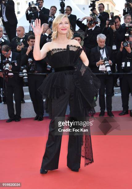 Cate Blanchett attends the screening of'Capharnaum' during the 71st annual Cannes Film Festival at Palais des Festivals on May 17, 2018 in Cannes,...