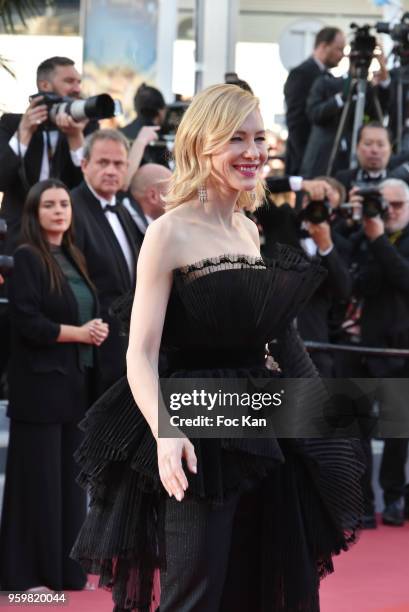 Cate Blanchett attends the screening of'Capharnaum' during the 71st annual Cannes Film Festival at Palais des Festivals on May 17, 2018 in Cannes,...