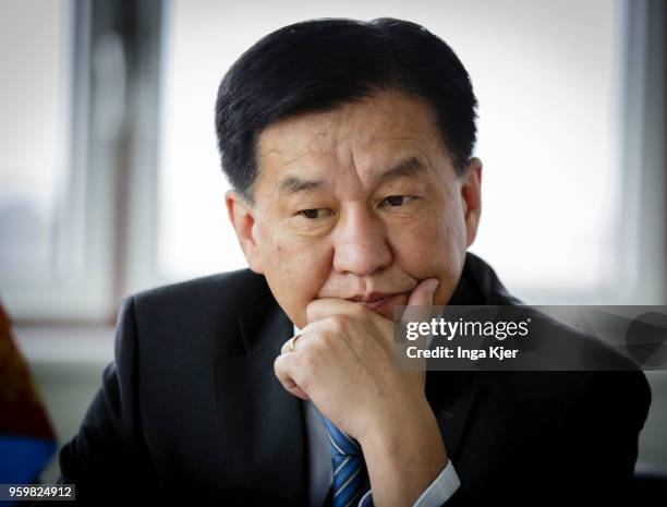Berlin, Germany Tserenpil Davaasuren, Energy Minister of Mongolia, captured on May 18, 2018 in Berlin, Germany.