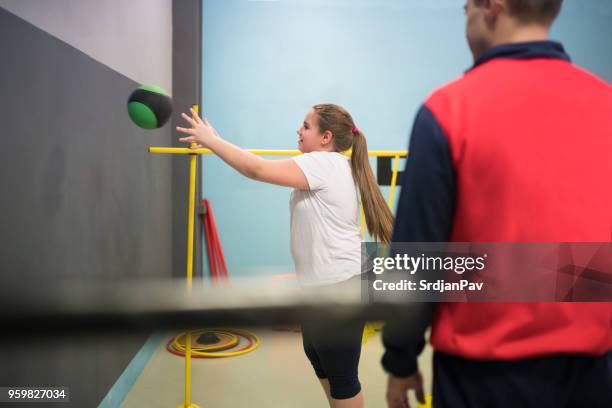 training and playing - plump girls stock pictures, royalty-free photos & images