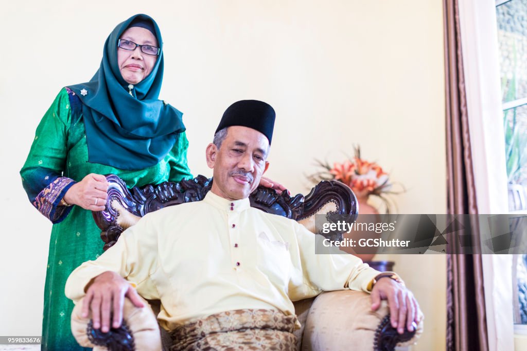 Portrait of a Reife malaysischen Couple