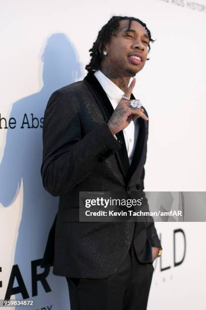 Tyga arrives at the amfAR Gala Cannes 2018 at Hotel du Cap-Eden-Roc on May 17, 2018 in Cap d'Antibes, France.