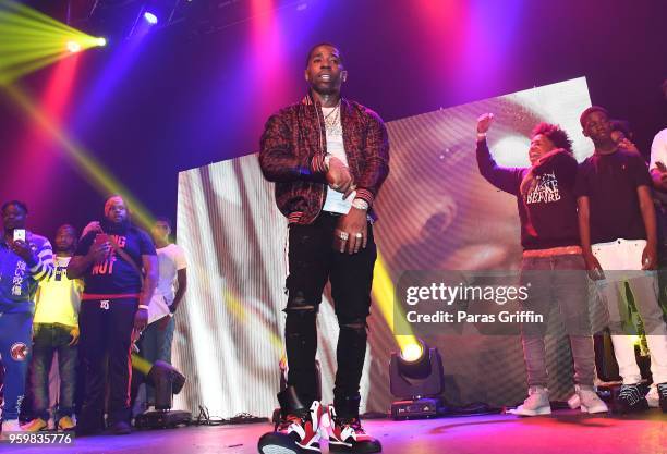 Rapper YFN Lucci performs in concert during Ray Ray From Summerhill Tour at Center Stage on May 17, 2018 in Atlanta, Georgia.