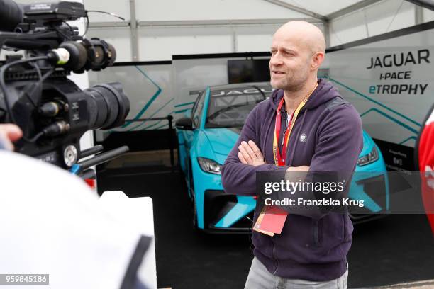 Juergen Vogel during the Jaguar I-PACE Smartcone Challenge on the occasion of the Formular E weekend at Tempelhof Airport on May 18, 2018 in Berlin,...