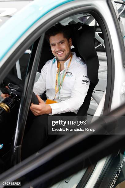 Giacomo Vogel during the Jaguar I-PACE Smartcone Challenge on the occasion of the Formular E weekend at Tempelhof Airport on May 18, 2018 in Berlin,...