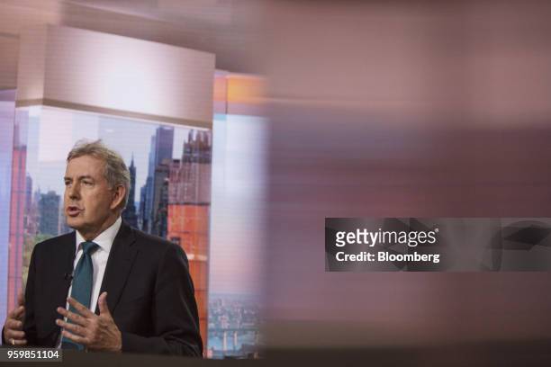 Kim Darroch, U.K. Ambassador to the U.S., speaks during a Bloomberg Television interview in New York, U.S., on Friday, May 18, 2018. Darroch...