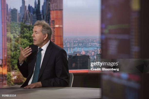 Kim Darroch, U.K. Ambassador to the U.S., speaks during a Bloomberg Television interview in New York, U.S., on Friday, May 18, 2018. Darroch...