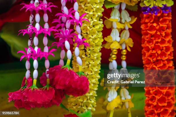 phuang malai: a thai floral garland - mulai stock pictures, royalty-free photos & images