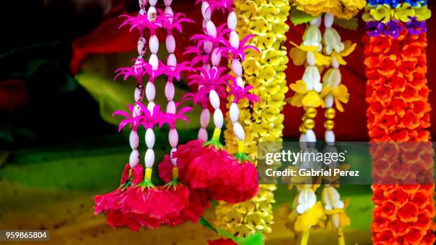 phuang malai: a thai floral garland - mulai stock pictures, royalty-free photos & images