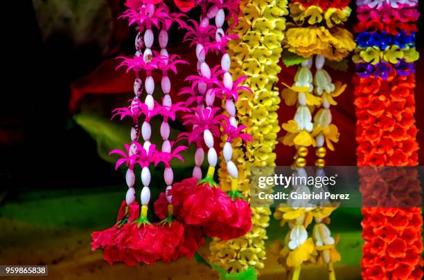 phuang malai: a thai floral garland - mulai stock pictures, royalty-free photos & images