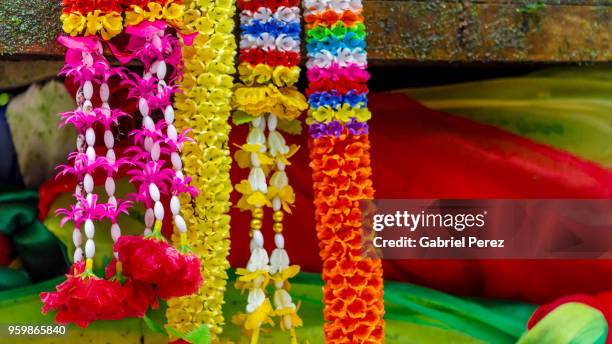 phuang malai: a thai floral garland - mulai stock pictures, royalty-free photos & images