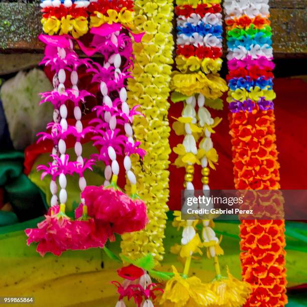 phuang malai: a thai floral garland - mulai stock pictures, royalty-free photos & images