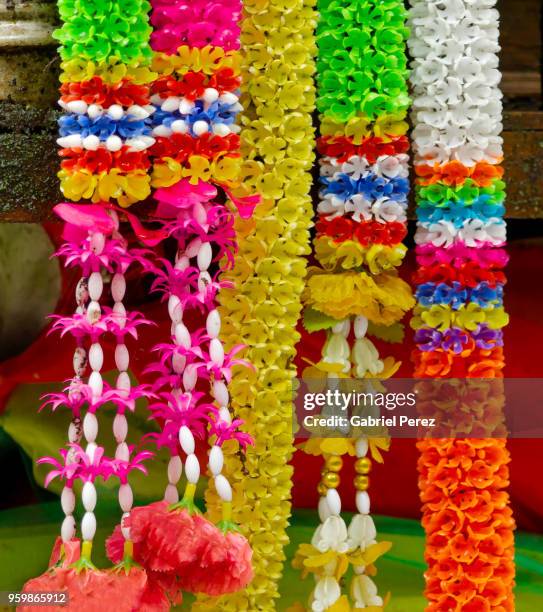 phuang malai: a thai floral garland - mulai stock pictures, royalty-free photos & images