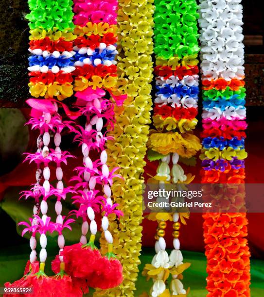 phuang malai: a thai floral garland - mulai stock pictures, royalty-free photos & images