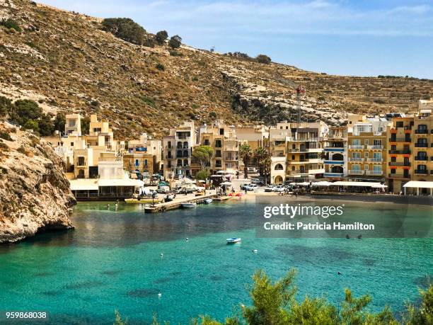 xlendi, gozo - gozo malta stock pictures, royalty-free photos & images