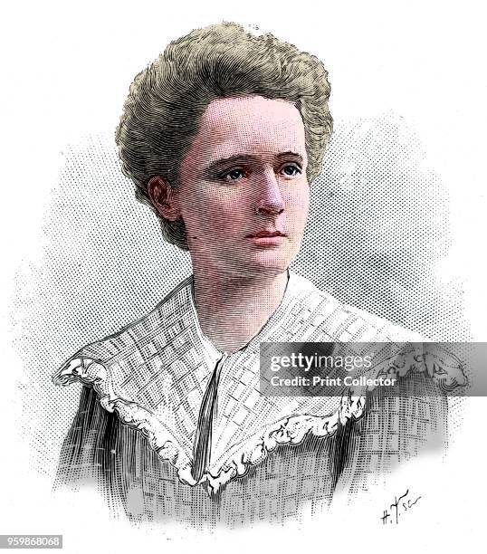 Marie Sklodowska Curie, Polish-born French physicist, 1904. Marie Curie was awarded the Nobel Prize for Physics in 1904, together with her husband...