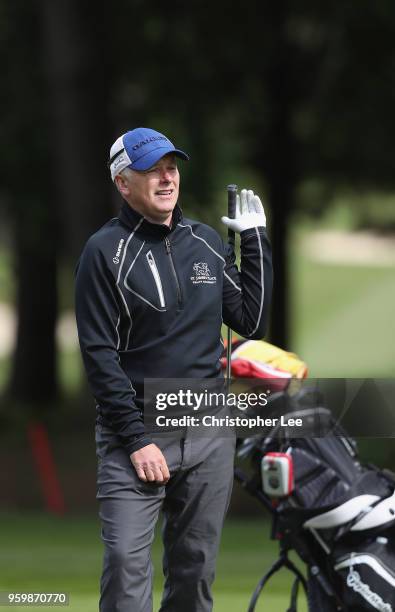 Mark Ridley of South Moor Golf Club looks disapointed with his shot during the Silversea Senior PGA Professional Championship at Foxhills Golf Course...