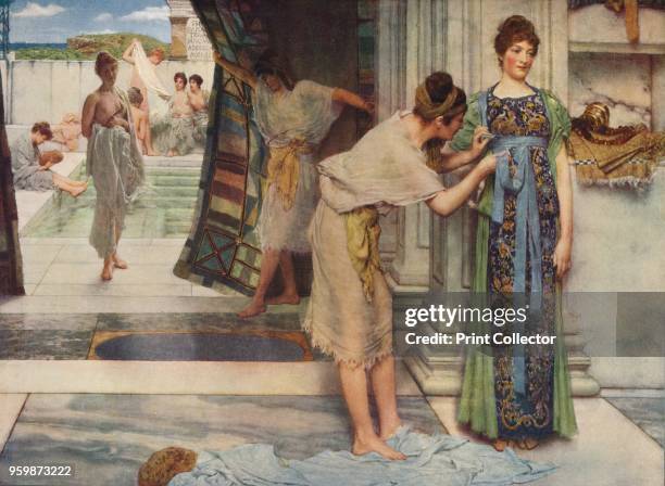 The Frigidarium' . From International Art: Past and Present by Alfred Yockney. [Virtue & Company, London, circa 1915]. Artist Sir Lawrence...