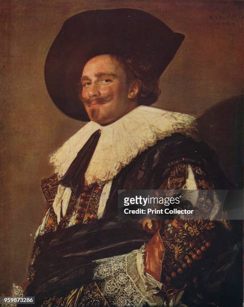The Laughing Cavalier' . The painting is part of the Wallace Collection, London. From International Art: Past and Present by Alfred Yockney. [Virtue...