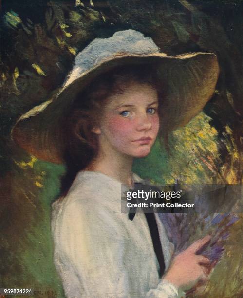 Kitty', circa 1915. From International Art: Past and Present by Alfred Yockney. [Virtue & Company, London, circa 1915]. Artist George Clausen.