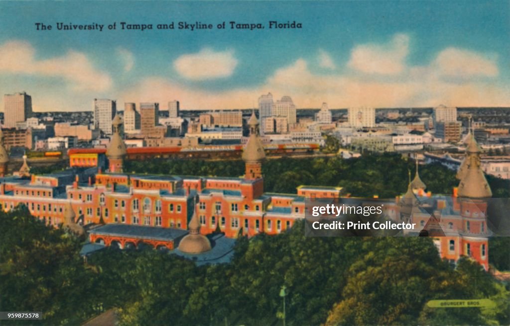 The University Of Tampa And Skyline Of Tampa