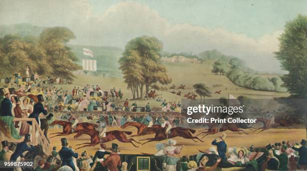 Heaton Park Races' . After F. C. Turner . From The Story of British Sporting Prints, by Captain Frank Siltzer. [Halton & Truscott Smith, Ltd, London,...
