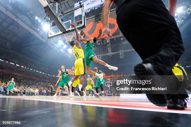 Axel Toupane, #6 of Zalgiris Kaunas in action during the 2018 Turkish Airlines EuroLeague F4 Semifinal B game between Fenerbahce Dogus Istanbul v...