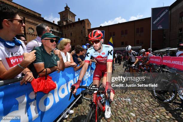 Start / Jose Goncalves of Portugal and Team Katusha-Alpecin / Fans / Public / during the 101st Tour of Italy 2018, Stage 13 a 180km stage from...